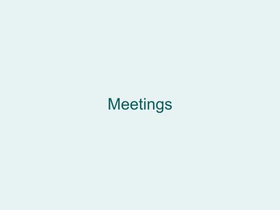 Convena meetings module showing agenda, minutes and action items