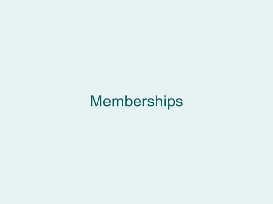 Convena member database showing membership records and renewal status